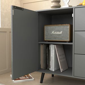 Credenza in Legno con Vani Portaoggetti per Cucina, Bar e Caffetteria - Product Image 6