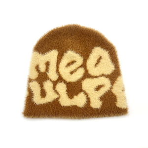 Vente en gros de bonnets d'hiver en laine mérinos avec logo personnalisé bonnet en fourrure de sport entièrement imprimés 100% laine pour scène de plage - Product Image 5