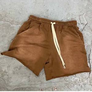 Pantalones Cortos Deportivos Vintage Personalizados con Efecto Desgastado, de Felpa Francesa, con Lavado Ácido, para Hombre, con Cordón Ajustable - Product Image 3