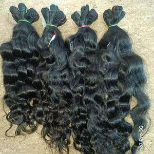 Extensiones de cabello humano Remy rizado indio sin procesar número de modelo de paquete para estilizar el cabello - Product Image 1