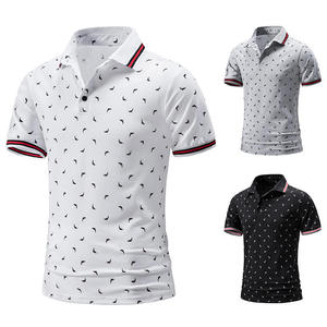 Camisa de Golf Casual para Hombre, de Algodón Transpirable, con Logotipo Personalizado, Impresión Digital 3D, Manga Corta, Estilo Urbano - Product Image 2
