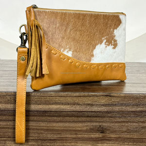 2025, producto de tendencia, nuevo diseño, gran capacidad de cuero de vaca, muñequera de viaje, soporte para teléfono, monedero de mano para mujer - Product Image 4