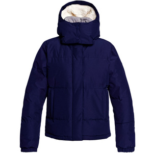 <b>mens</b> Blue Hooded Puffer Jacket With Faux Fur Lining Windproof Thick Polyester Wadding Winter Casual Regular Fit Unisex Wholesale - Product Image 1