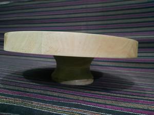 Modern Wooden Cake Stand Pedestal Round Wood Cake Plate Pastry Dessert Display Tray Serveware Wholesale Bakery Dessert Stand - Product Image 4