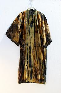 Kimono teñido anudado a mano para mujer, traje largo de kimono boho, kimono de dama de honor, novedad - Product Image 5