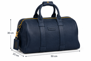 Vintage Genuine Leather Luxury Casual Duffel <b>Bag</b> Polyester Lining Zipper Portable Travel Weekender Gym Sports High Quality Soft - Product Image 2