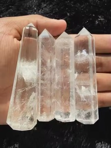 Wholesale Premium Quality Natural Quartz Healing Clear Crystal Point <b>Wand</b> Pencil Tower Obelisk Gemstone Material Polished - Product Image 1