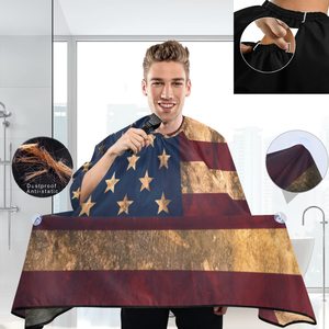 Capa Profesional para Barbería, Capa Impermeable de Poliéster para Corte de Cabello, con Cierre de Broche Negro y Estampado Personalizado por Sublimación - Product Image 2