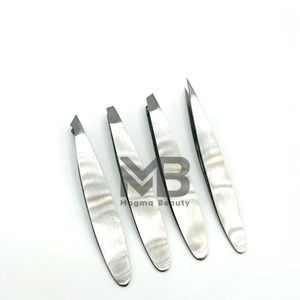 High-precision Stainless Steel Eyebrow Tweezers False Eyelash Tweezers for Eyebrow <b>Threading</b> Beard Plucking Hair Plucking-High - Product Image 6