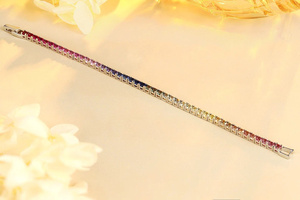 Elegante Brazalete de Diamantes Redondos con Corte Brillante, Plata 925, Clásico para Mujer, Certificado IGI, Color D, Diamantes Cultivados en Laboratorio - Product Image 5