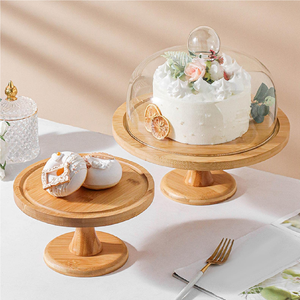 Wood <b>Cake</b> <b>Stand</b> Centerpiece Use Custom Design Natural <b>Marble</b> Modern <b>Cake</b> <b>Stand</b> At Lowest Price - Product Image 2