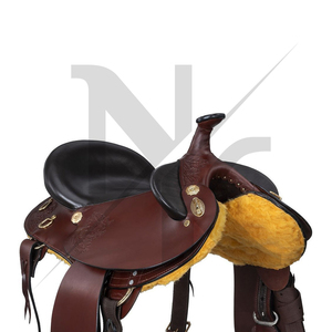 Elite Australian Stock Saddle Premium Leather Endurance Riding Saddle Traditional Poleys High Cantle <b>Secure</b> Seat Wood English - Product Image 5