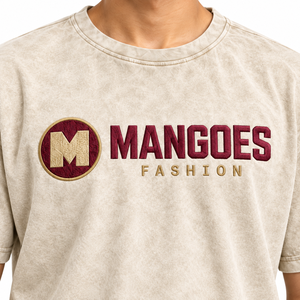 Camiseta de hombre al por mayor, corte regular, 220 gramos, algodón jersey, ecológica, anti-bolitas, lavado enzimático, bordado, hombro caído, manga corta - Product Image 3