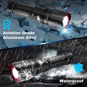 CITICITY Flashlights High Lumens, <b>Rechargeable</b> Flashlight with Digital Power Display with 4 Modes for Camping Emergency Outdoor - Product Image 6