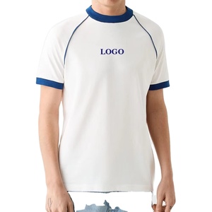 Logotipo personalizado 100% algodón Boxy Fit camisetas en blanco para hombres 2025 manga corta de alta calidad con cuello redondo Camiseta para hombres comodidad - Product Image 1