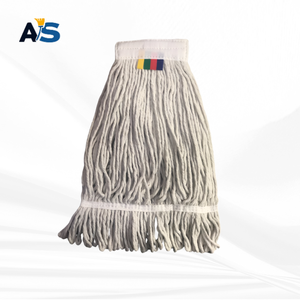 Tête de balai serpillère robuste semi-blanchie Kentucky pour le nettoyage des sols, balais en coton industriels et commerciaux pour cuisine, salle de bain, garage - Product Image 1