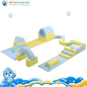 Ensemble d'équipements de jeu souple pour enfants de 1 à 10 ans, structure de jeu confortable et sécurisée, développement physique, aire de jeux intérieure - Product Image 2