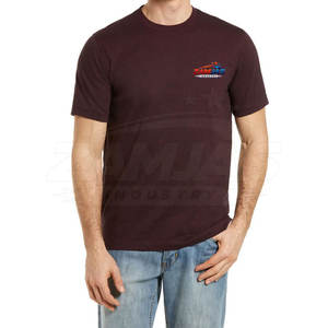 Servicio OEM, Camisetas Lisas de Algodón de Manga Corta, Cómodas, con Impresión de Logotipo Personalizado, de Color Sólido, Secado Rápido y Transpirables - Product Image 2