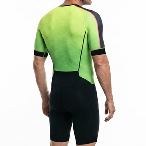 Combinaison de cyclisme en polyester, sur mesure, à prix réduit, vêtements d'été, uniformes de cyclisme unisexes - Product Image 4