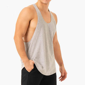 เสื้อกล้ามออกกำลังกายผู้ชายไซส์ใหญ่รุ่นใหม่ปี 2024 ผ้าฝ้าย 100% ระบายอากาศได้ดี พร้อมลายปักด้วยเครื่องจักร - Product Image 2