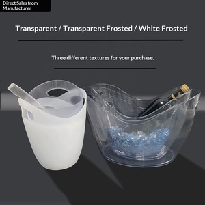 Ticari Altın Külçe Buz Kovası KTV Bar Malzemeleri Kırmızı Şarap Bira Buz Parçaları Şeffaf Plastik Özel Modern Sadelik - Product Image 3