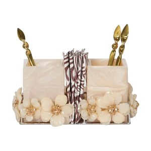 Support de rangement pour pinceaux de maquillage en résine époxy style luxe, organiseur cosmétique, support de rangement pour coiffeuse, artisanat personnalisé au meilleur prix - Product Image 5
