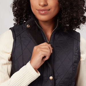 Chaleco Acolchado para Mujer, Económico, para Otoño e Invierno, Sin Mangas, Color Negro Sólido, Nuevo - Product Image 5