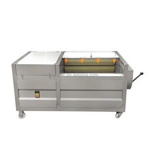 Fourniture d'usine Lavage Légumes Machine Pomme De Terre Nettoyage Peeling Trancheuse Légumes Lavage et Machine - Product Image 4