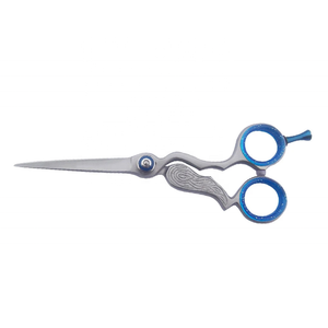 กรรไกรตัดผมด้ามจับเหล็กออกแบบได้ตามต้องการใช้สำหรับตัดผมบางมีผิวสัมผัสปลายใบมีดคม - Product Image 2