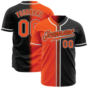Nouveau maillot de softball orange personnalisé de designer, tissu premium, personnalisation du maillot, version joueur, maillot de sublimation personnalisé - Product Image 2