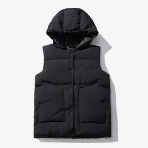 Veste d'hiver élégante pour homme, sans manches, légère, en duvet, confortable, respirante, logo personnalisé, haute qualité, vente en gros - Product Image 4