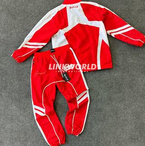 ชุดกันลมของผู้ชายชุดวอร์ม100% ผ้าโพลีเอสเตอร์/ ไนลอนแบบมีซิปเสื้อแจ็กเก็ตสไตล์กางเกงวอร์มฤดูหนาวแบบสั่งทำ - Product Image 4