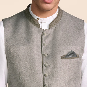 Gilet traditionnel bavarois réversible et respirant pour homme, style Trachten, idéal pour l'Oktoberfest 2026 - Product Image 3