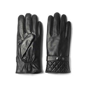 Leather Driving <b>Gloves</b> Outdoor Lightweight Touchscreen Compatible with Lining Adjustable Wrist Strap for Unisex Cycling - Product Image 3