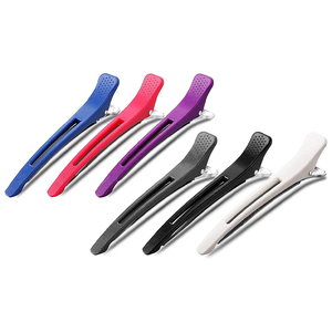 Pinces de sectionnement professionnelles en gros pour cheveux, pinces de coiffure en acier à ressort, barrettes durables pour cheveux, outils de maintien - Product Image 1