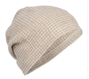 Waffle Knit <b>Beanie</b> Solid Polyester <b>Slouchy</b> Winter Hat Unisex Casual Outdoor Sports Cap - Product Image 1