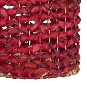 ตะกร้าหวายรูปกระดูกสีแดง ตะกร้าเก็บของทำมือ ขายส่ง เป็นมิตรกับสิ่งแวดล้อม ผลิตในเวียดนาม - Product Image 6