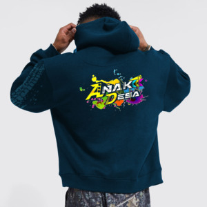 Sudadera con Capucha Negra para Hombre, Impresión por Sublimación, Corte Regular, 100% Algodón, Transpirable, Ropa Casual de Invierno, Bolsillo de Forro Polar, Ecológica - Product Image 3