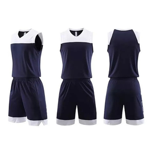 Ensemble d'uniformes de basketball personnalisables pour hommes, manches courtes, col en V, imprimé par sublimation, taille élastique, respirant, vente en gros - Product Image 2