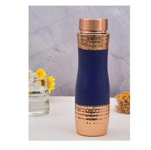 Mart Exports SS-2500 High Quality Pure <b>Copper</b> Eco-Friendly Water <b>Bottles</b> Screw-On Lid Customizable Finish Gift Box Premium - Product Image 4