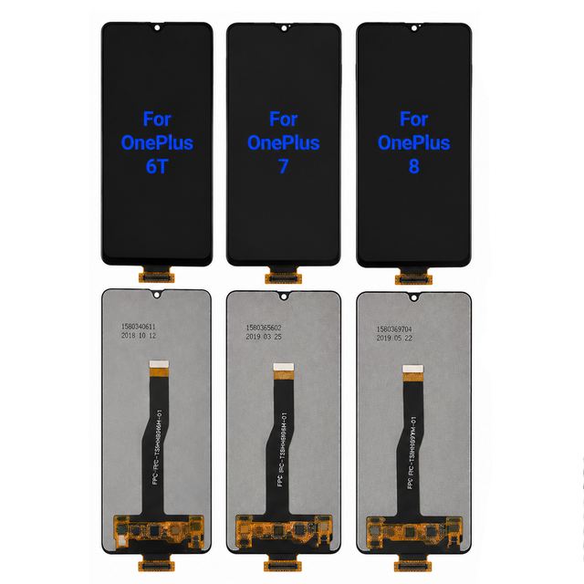 Premium LCD Touch Panel Replacement Displays with In-cell Technology and 1 Year Warranty for OnePlus 6T 7 8 and 9 Phone Repair