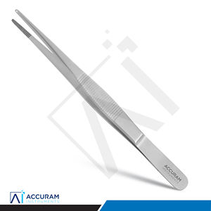 Pinzas de Disección Accuram, Pinzas de Acero Inoxidable de 2.2 mm con Punta Serrada, Pinzas Quirúrgicas Dentales para Tejido, Instrumento Médico con Certificación CE - Product Image 1