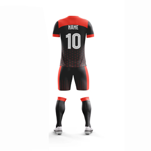 Uniforme de Fútbol Unisex Personalizado con Logotipo Impreso, Transpirable, de Secado Rápido, 100% Poliéster, Manga Corta con Posiciones de Logotipo Personalizables - Product Image 6