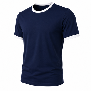 เสื้อยืดคอกลมแขนสั้นผู้ชาย รุ่นเรนเจอร์ ทรงปกติ ผ้าโพลีเอสเตอร์/คอตตอนเจอร์ซีย์ เป็นมิตรกับสิ่งแวดล้อม น้ำหนัก 320 กรัม เสื้อลำลองใส่สบายสำหรับฤดูร้อน - Product Image 4