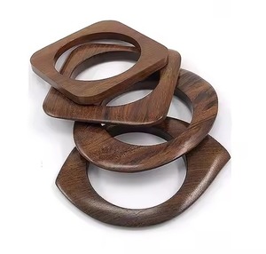 Ensemble d'anneaux de serviette en bois de qualité supérieure, porte-serviettes élégant pour table à manger, banquet de mariage, restaurant, hôtel, décoration de la maison - Product Image 1