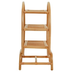 Round Rattan <b>Shelf</b> Natural Bamboo <b>Storage</b> Rack Woven Display Holder for Living Room <b>Kitchen</b> - Product Image 3