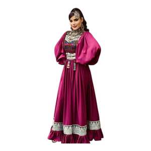 Trendy Afghani Casual <b>Dresses</b> Traditional Ethnic Boho Embroidered Women's Long Maxi <b>Dress</b> Wholesale Collection - Product Image 1