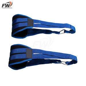 Sangles abdominales réglables antidérapantes avec logo personnalisé, en néoprène et coton, équipement de fitness pour tractions et musculation - Product Image 5