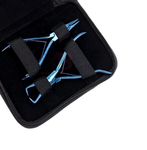 <b>Micro</b> Bead Stainless Steel Hair <b>Extension</b> Pliers with Long Handle for Bead Removal Hair <b>Extension</b> Pliers Metal Blue - Product Image 5