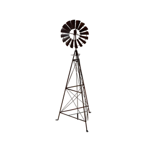 Moulin à vent en fer de qualité supérieure pour jardin, conçu pour l'aménagement paysager et l'attraction décorative des fermes - Product Image 2
